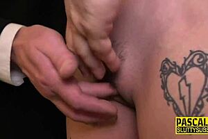 Sub and Dom video flashes the author and Illustrated spanking of bound submissive and nipple torture