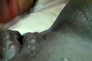 Interracial couple receives steamy Blowjob on Christmas Eve