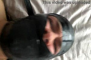 BDSM play: bound and gagged amateur wife