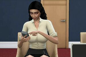 Cartoon boss fucked her juicy assets secretary