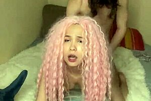 Young and curvy girl jerks off her ex’s big dick in homemade video