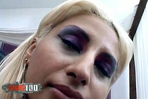 Screwing and having an interview with nice natural titties Romanian Sasha