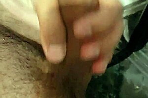 Male heterosexually attracted amateur man performs a self jerk off to climax