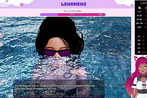 Lewdneko begins the harem game stream with explicit and rather sensual graphics