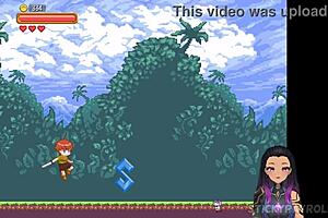 The hentai game Japanese featured a succubus girl with lustful breast and the other scary demon girl