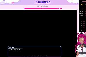 Lewdneko begins the harem game stream with explicit and rather sensual graphics