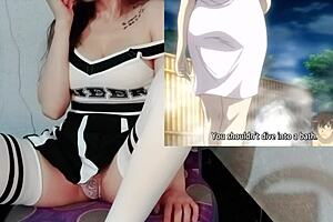 Adult cartoons with a hot wife with big breasts and panty