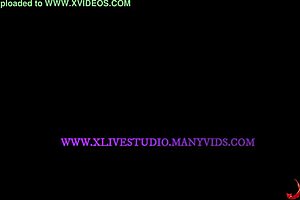 Shared doggystyle blowjob with a brunette with a big ass who loves to fuck Rough