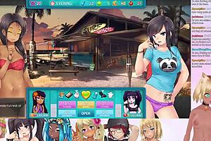 Lewdneko streams: Second date part 8 in Huniepop 2
