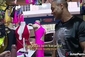 The girl next door/ new co-worker is a sex shop salesgirl with a big ass and great skills