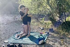 Outdoor sex between two lesbians from Catalonia – real and uncut