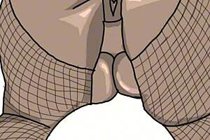 Drawing a curvy black woman sexually: placing her in the Doggy Style position