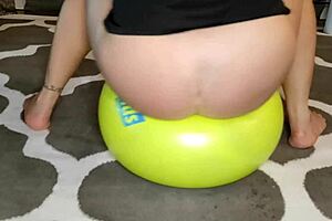 Vivid undue sex on gymnastics balls where both partners have very hard and deep sex intercourses and organ spraying