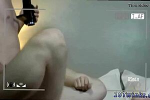 Gay POV porn video of young Asian emo naked bareback rimming in close up