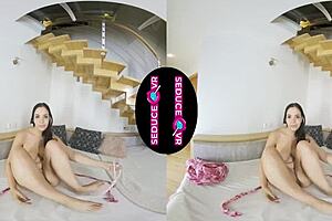 Sofia Lee's sensual solo performance: Horny MILF gets lick damn wet before moving her legs with pleasure