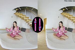 Sofia Lee's sensual solo performance: Horny MILF gets lick damn wet before moving her legs with pleasure