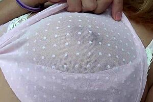 Camilla moon show off her cleavage through her lingerie she also take sexy videos for-men