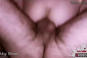 new partner, amateur couple explores deep anal pleasure watched by husband