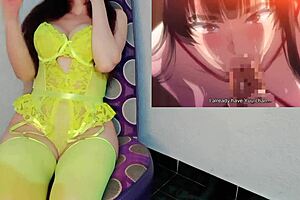 Asian cosplay babe with huge boobs: She has her friends irresistible asset