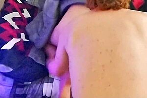 Old and young interracial couple explores anal sex with white pornstar