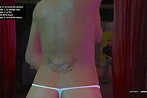 The wild night in the strip club of GTA 5: Franklin