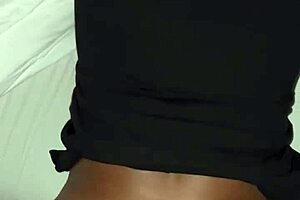 Flaunts his big booty with ebony goddess