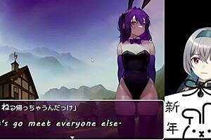 A hero's descent in the forest of bunny girls: A translated machine subtitles game