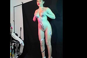 Stunning solo sessions with body tape: Giselle and Mia's wild side