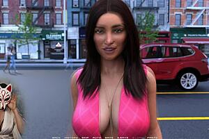Hand job scenes in animated driving game are present in public parking lots