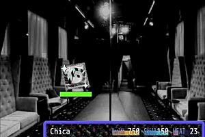 Endo fucks bent over Chica in the FNAF porn game