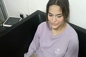 So my small stepsister is going to feel depressing so help her feel better with a rough sex and cum on her butt