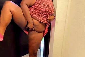 Masturbating in public reaches Nookiescookies orgasm