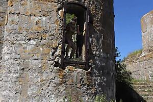 Savage public nakedness on unused military territory on Totleben Island
