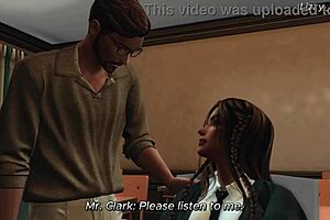 Sensual blond student stretches her pussy for producer while getting cum insider her – Sims 4