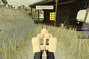 Teen lives out her dream of having her big ass spanked in Roblox