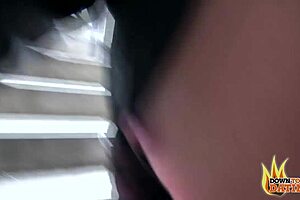 Deluxe, Mareen brunette tattooed and ready for public sex and oral pleasures