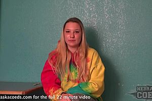 Fresh faced teen from Wisconsin in her first adult video