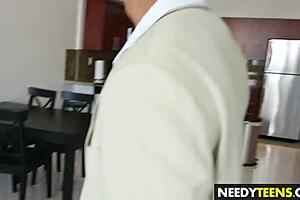 New teen Riley Reynolds gets nailed with a big cock