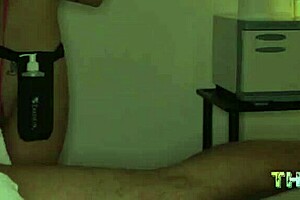 Massage and handjob from a seductive lingerie clad masseuse pleases and teases her client