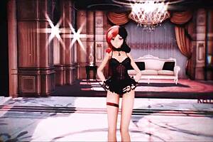MMD neon RWBY girls in lingerie and underwear