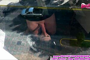 Ultra skinny Latina police officer gets her immensely tight ass drilled at the window