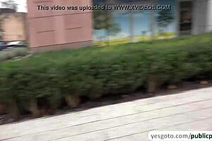 Russian amateur MILF makes fast cash by revealing her undies to a stranger