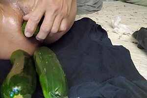 It’s green zucchini that stretches my gay ass