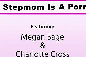 Heat is added to a secret threesome between a mom, her step son and his girlfriend