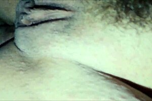 Intense close-up of a man pleasuring his wife's big ass leading to an internal climax