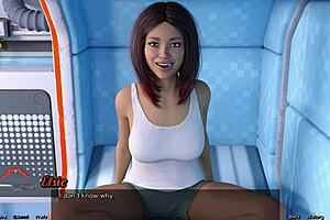 Galactic dating: Space beauty bisex joined for threesome