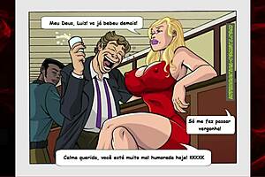 Gangbang and double penetration with a comic twist for BBC lovers