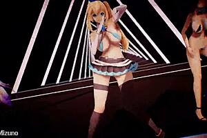 Mmd Lovely 2D girls dance to Lovoratorrrrry