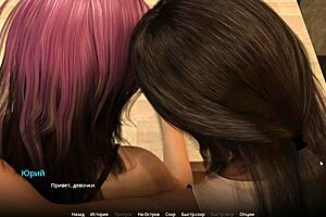 3D cartoon game with coed getting cum inside