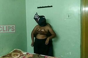 A naughty married woman pleasures herself in alluring hosiery, while her husband ejaculates onto her promiscuous body